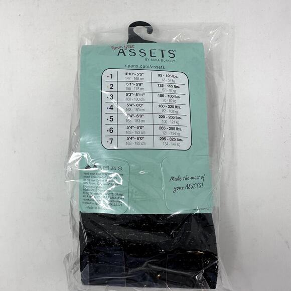 Spanx NWT Shaping Tights Size‎ 4 Wish Bone Texture Black Shape wear Slimming - Picture 3 of 6